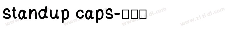 standup caps字体转换